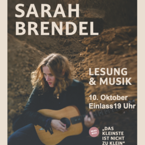 Sarah Brendel: Lesung & Musik am 10. Oktober