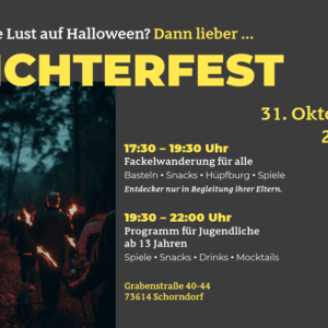 Lichterfest am 31. Oktober